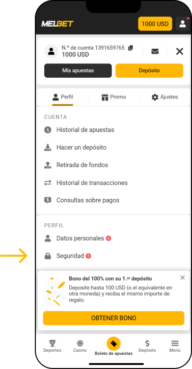 ¿Cómo verificar tu cuenta - App Melbet Argentina