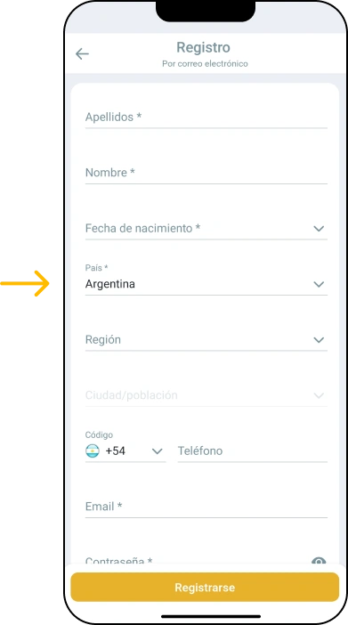 Por correo electrónico - App Melbet Argentina